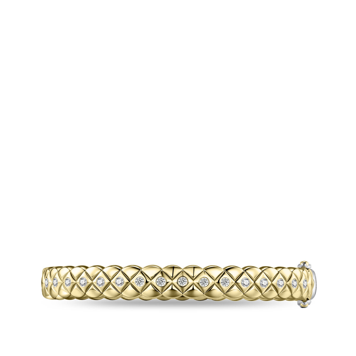 Gisser Bangle Zilver Verguld Bicolor Zirkonia Wit – SB35Y/8 – foto 2