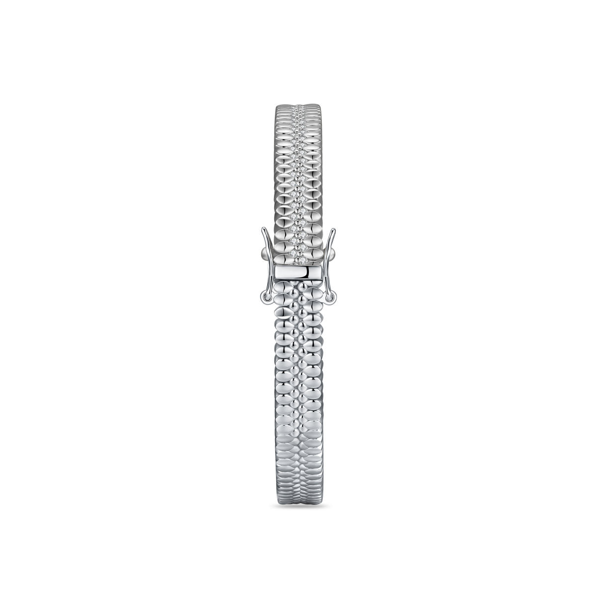 Gisser Bangle Zilver Gerhodineerd Zirkonia Wit – SB37 – foto 3