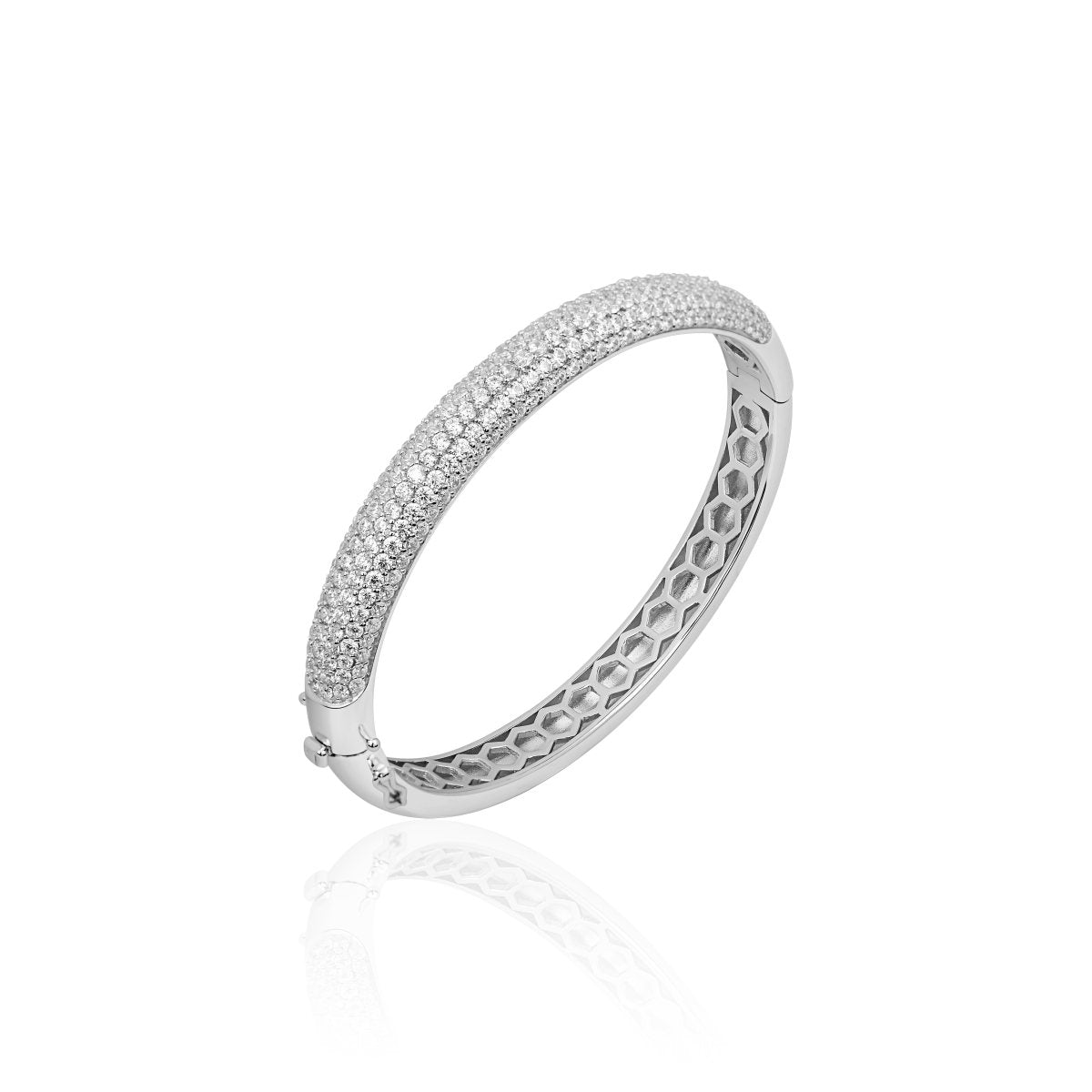 Gisser Armband Zilver Gerhodineerd 68 mm – SBD8