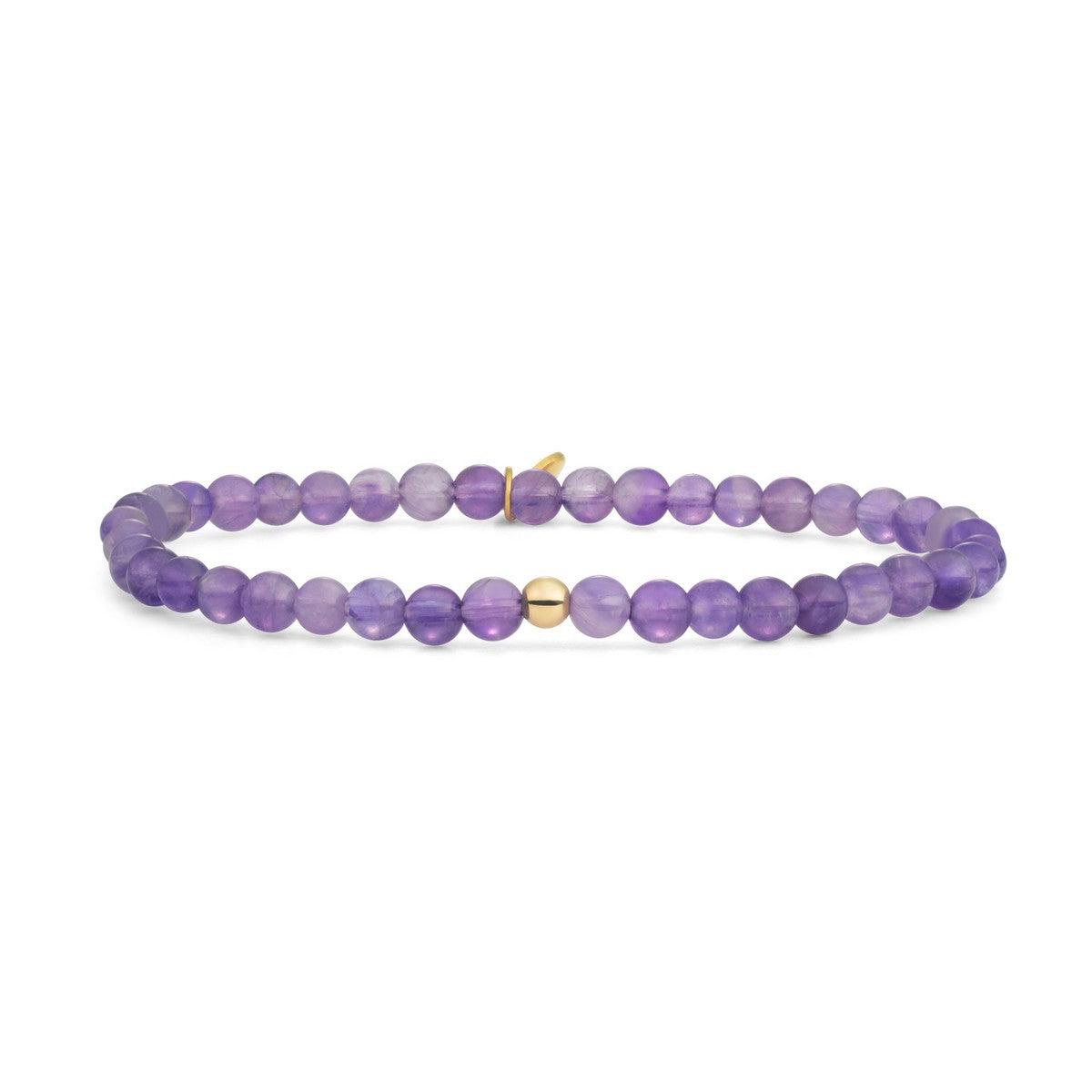 Sparkling Jewels Armband Amethist SBG-GEM05-ADD-4MM Goudkleurig
