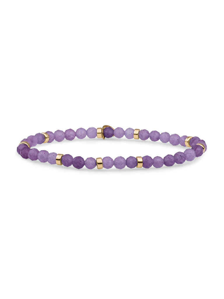 Sparkling Jewels Armband Amethist SBG-GEM05-MIX-RDL Goudkleurig