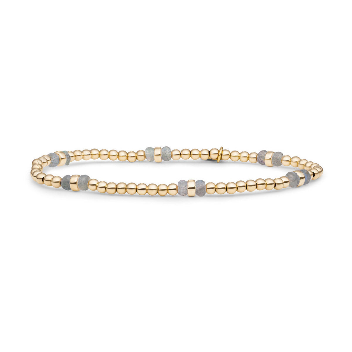 Sparkling Jewels Armband Labradoriet SBG-GEM18-MIX-DBFCTRDL Goudkleurig