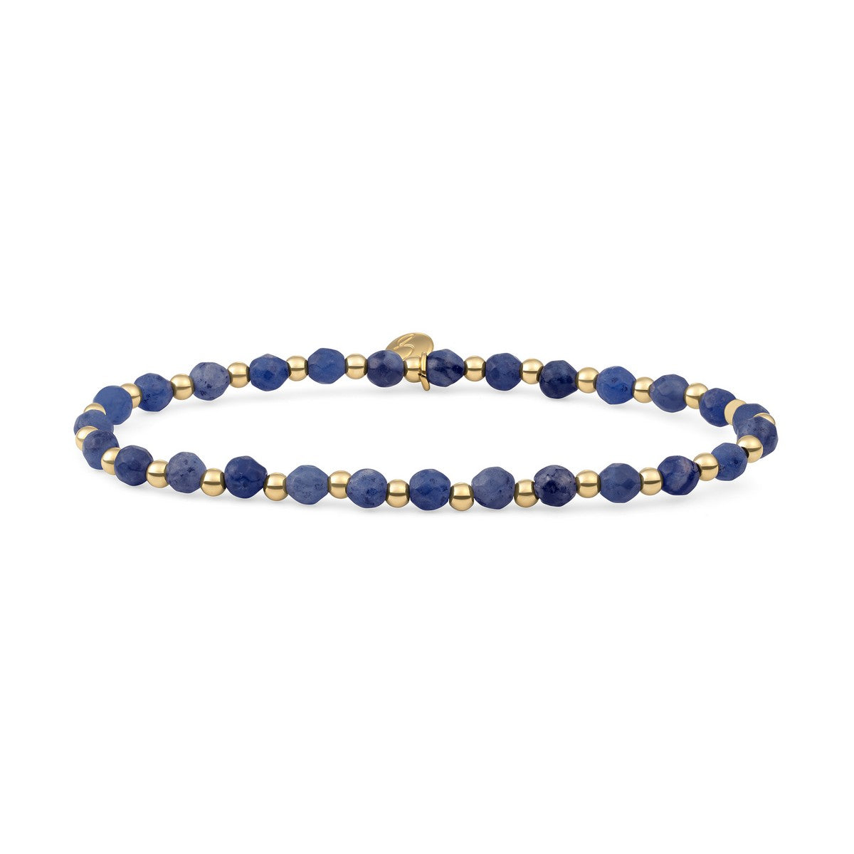 Sparkling Jewels Armband Sodaliet SBG-GEM20-3MM-MIX Goudkleurig