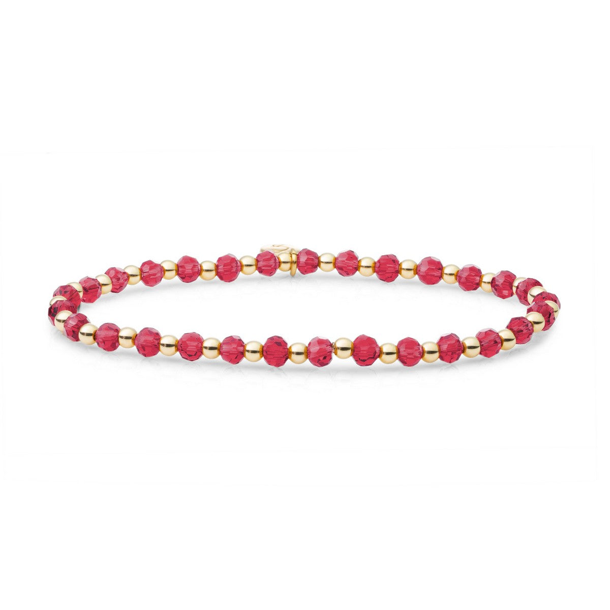Sparkling Jewels Armband Fuchsiakwarts Interstellar 3mm Roze, Rood, Fuchsia Zilverkleurig