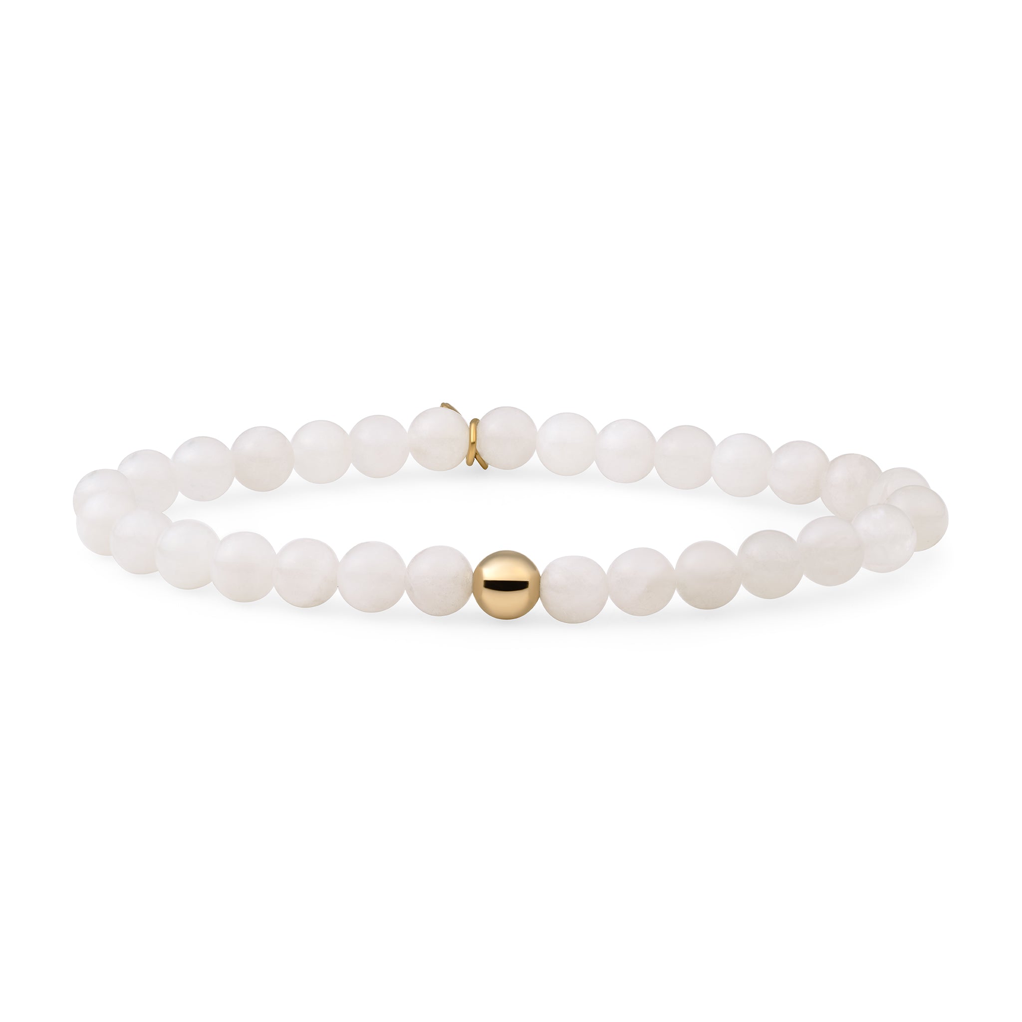 Sparkling Jewels Armband Maansteen SBG-GEM54-ADD-6MM Goudkleurig