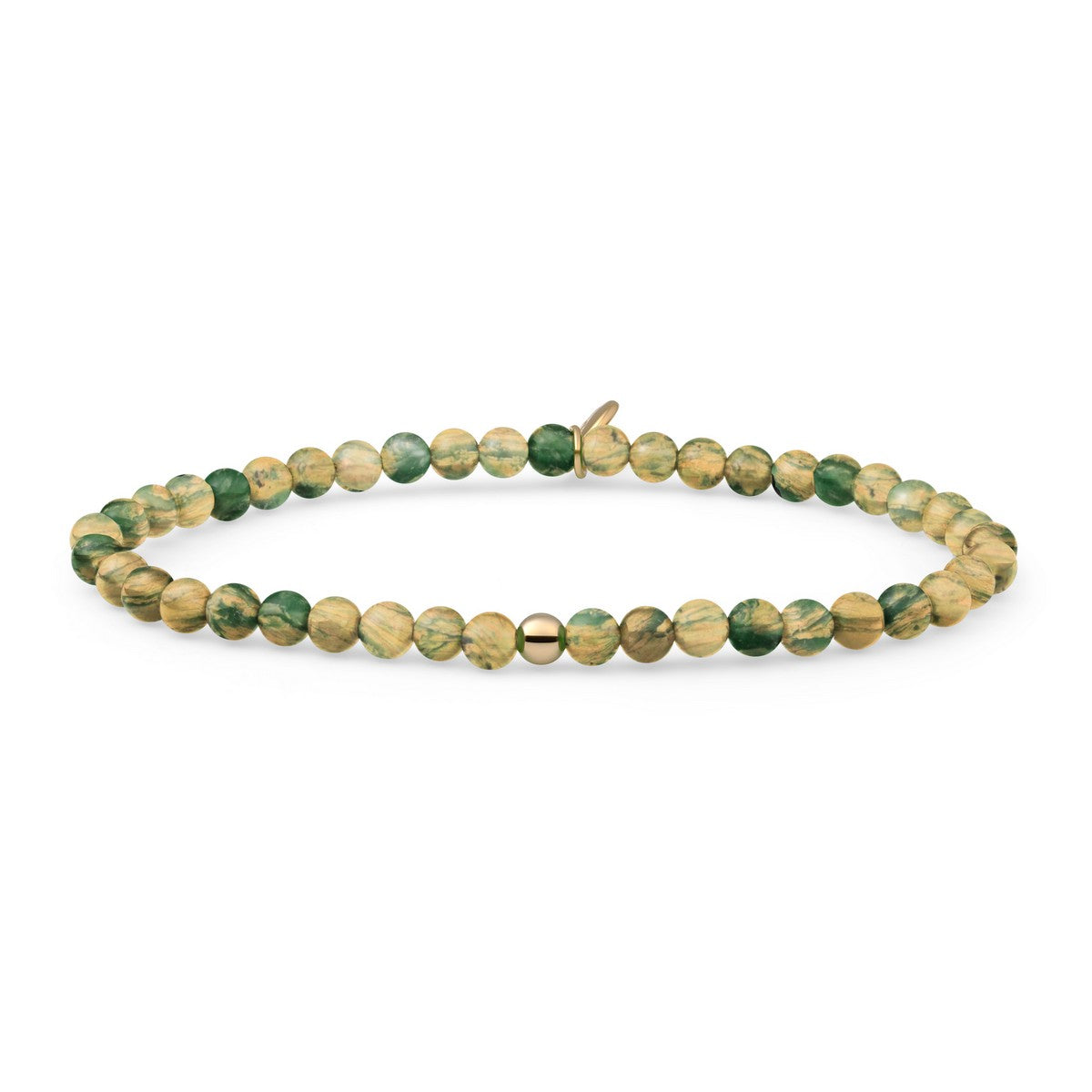 Sparkling Jewels Armband Jade SBG-GEM55-ADD-4MM Goudkleurig
