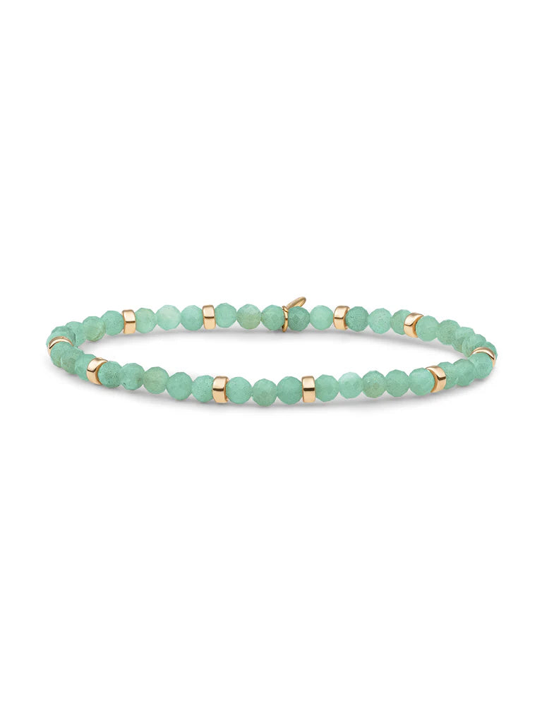 Sparkling Jewels Armband Amazoniet SBG-GEM57-MIX-RDL Zilverkleurig