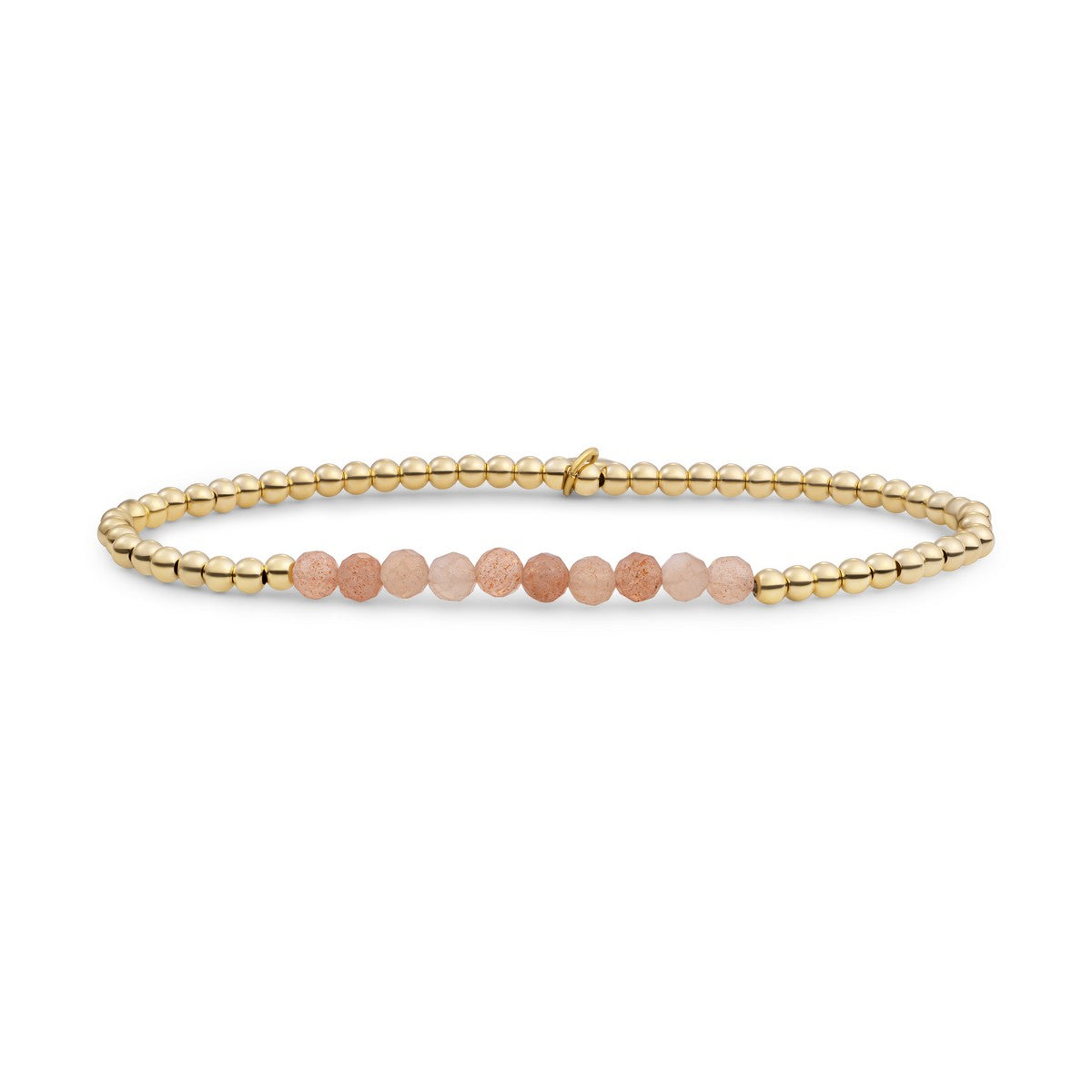 Sparkling Jewels Armband Zonnesteen SBG-GEM58-3MM-LINE Goudkleurig