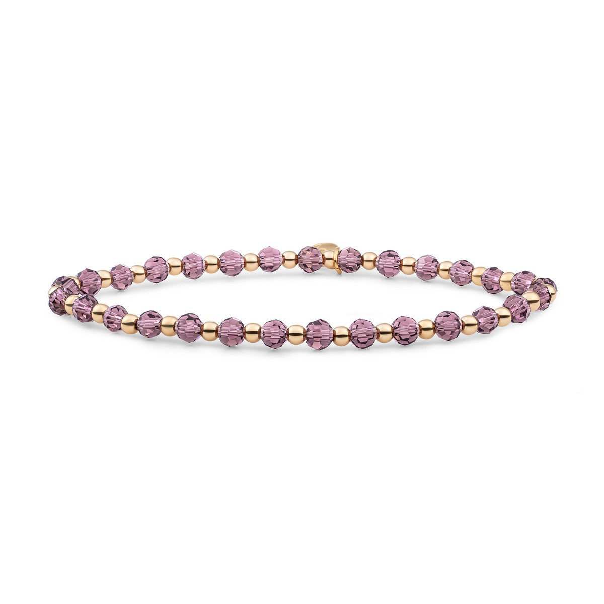 Sparkling Jewels Armband Kwarts SBG-GEM59-3MM-MIX Goudkleurig