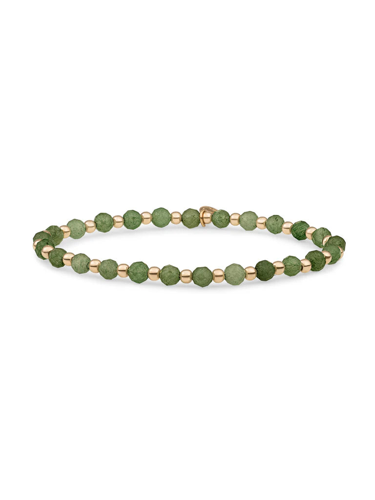 Sparkling Jewels Armband Jade SBG-GEM64-3MM-MIX Goudkleurig