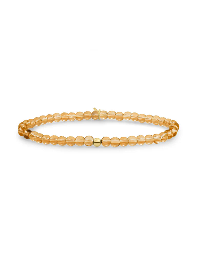 Sparkling Jewels Armband Citrienkwarts SBG-GEM65-ADD-4MM Goudkleurig