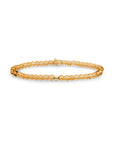 Sparkling Jewels armband Light Gold Citrine Quartz Saturn small - Gold - 4mm SBG-GEM65-ADD-4MM - PansiteNederland.nl