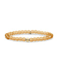 Sparkling Jewels armband Light Gold Citrine Quartz Saturn large - Gold - 6mm SBG-GEM65-ADD-6MM - PansiteNederland.nl