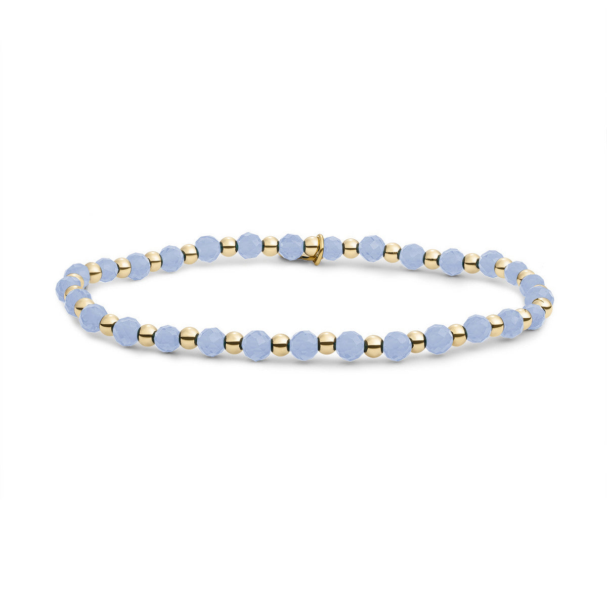 Sparkling Jewels Armband Jade SBG-GEM68-3MM-MIX Goudkleurig