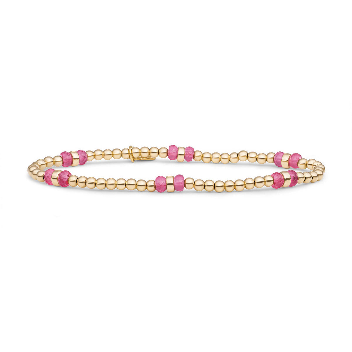 Sparkling Jewels Armband Jade SBG-GEM69-MIX-DBFCTRDL Goudkleurig