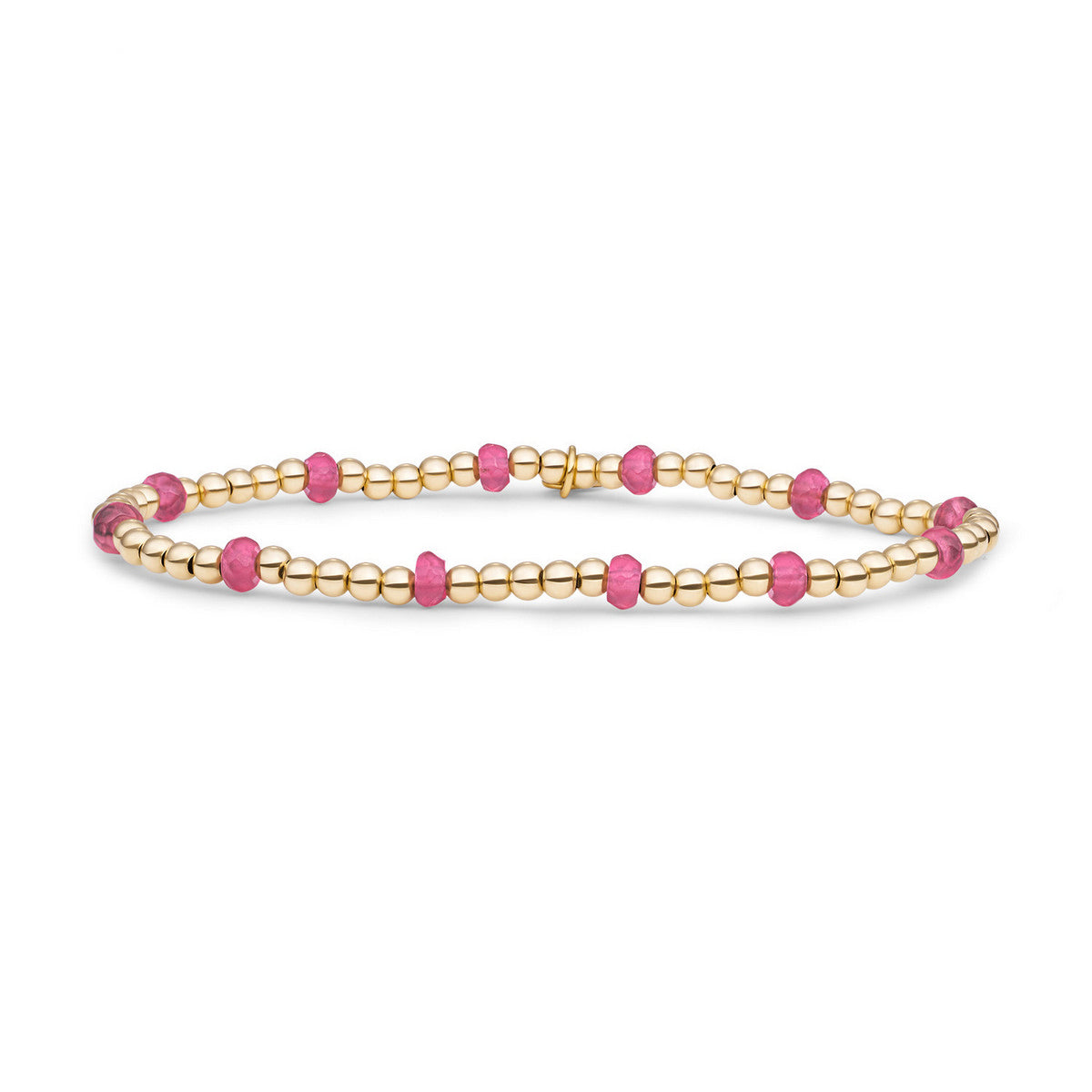 Sparkling Jewels Armband Jade SBG-GEM69-MIX-FCTRDL Goudkleurig