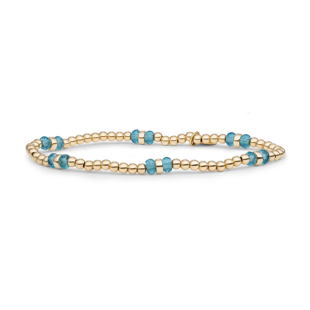 Sparkling Jewels Armband Turkoois SBG-GEM70-MIX-DBFCTRDL Goudkleurig