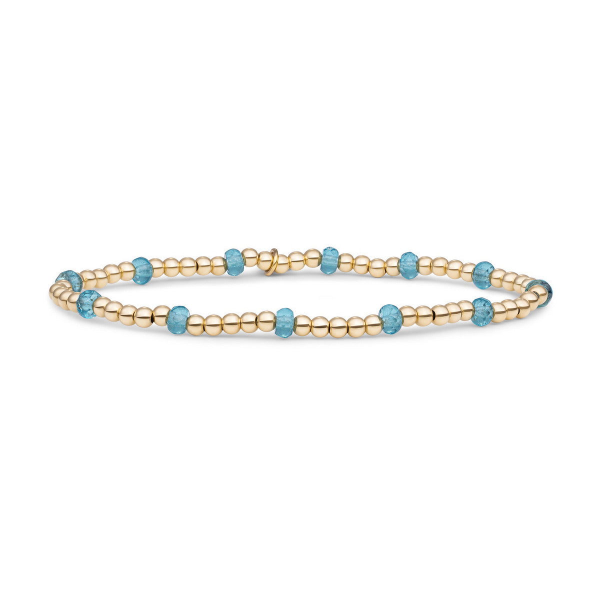 Sparkling Jewels Armband Turkoois SBG-GEM70-MIX-FCTRDL Goudkleurig
