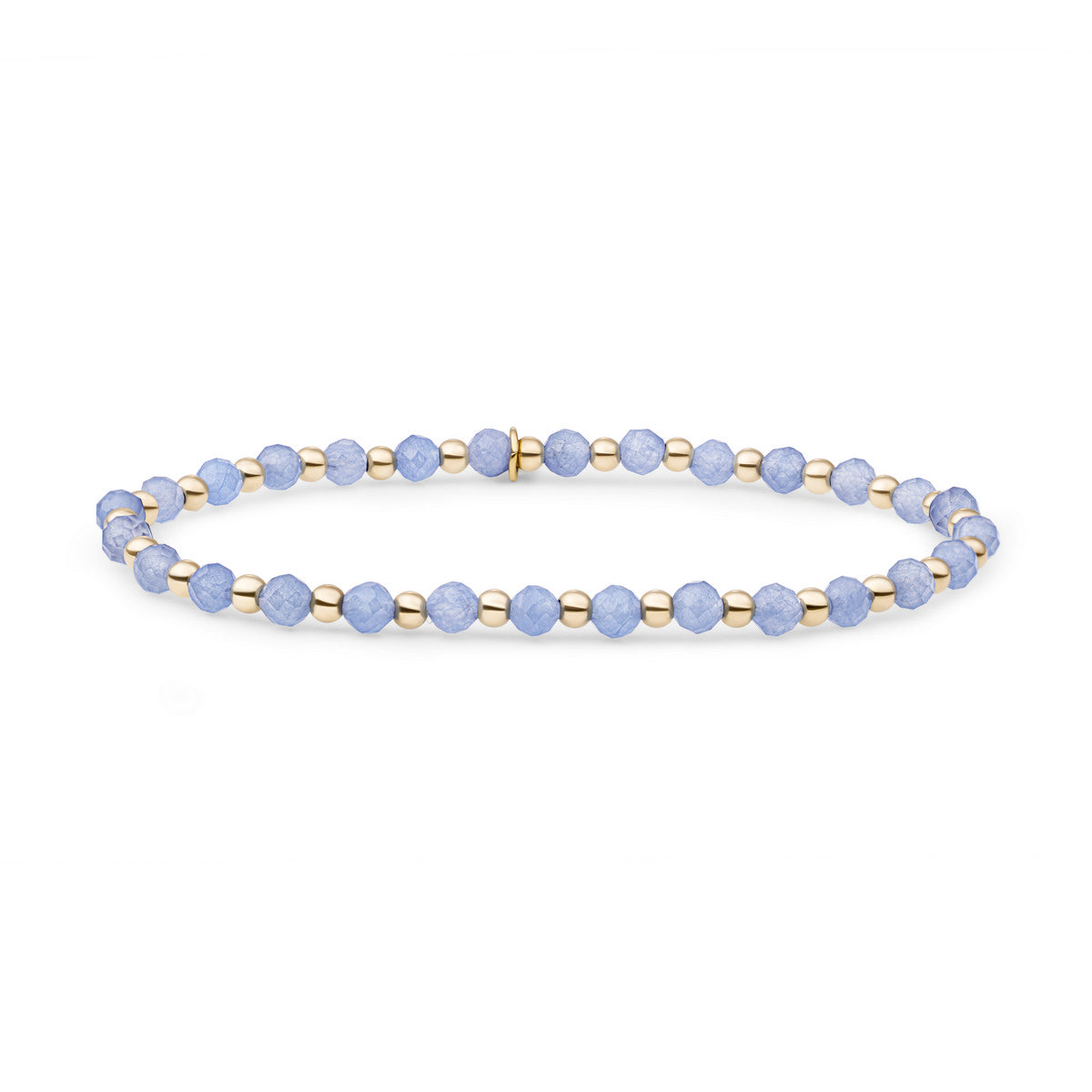 Sparkling Jewels Armband Interstellar 3mm Ice Blue Kwarts SB-GEM72-3MM-MIX Zilverkleurig