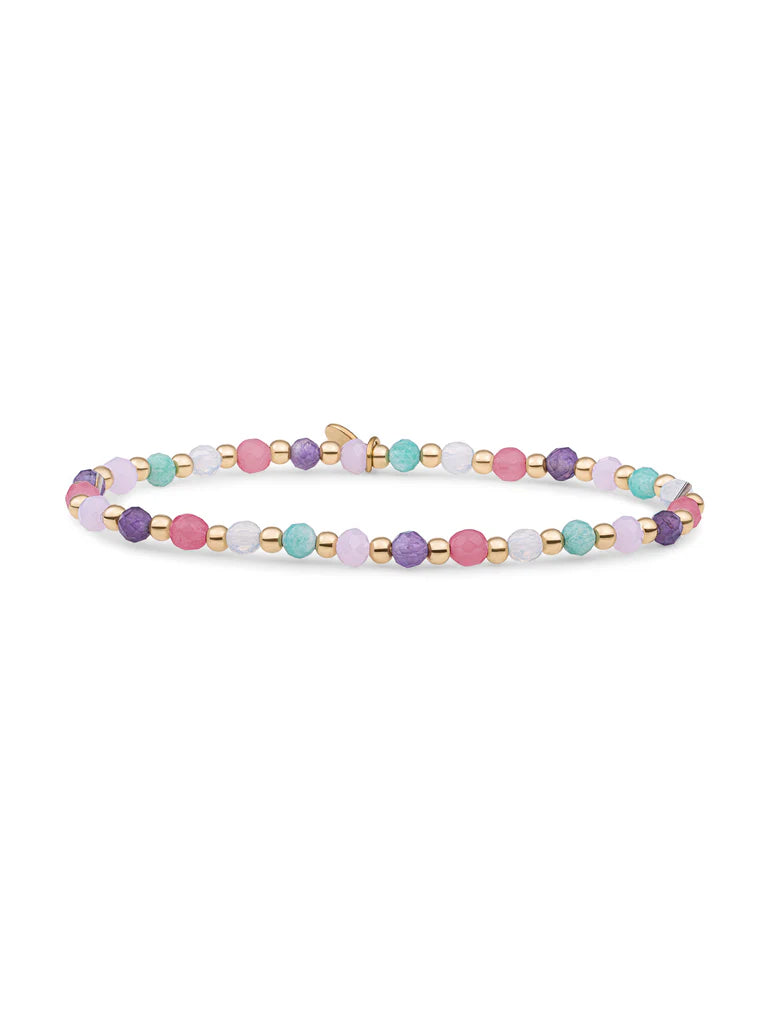 Sparkling Jewels armband Multi Gem Interstellar - Gold SBG-MULTI01-3MM-MIX - PansiteNederland.nl