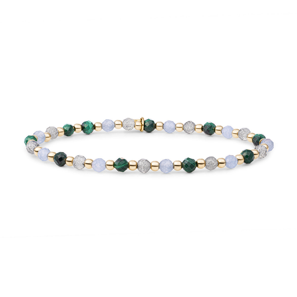 Sparkling Jewels Armband Multi Gem Interstellar 3mm SBG-MULTI05-3MM-MIX Goudkleurig