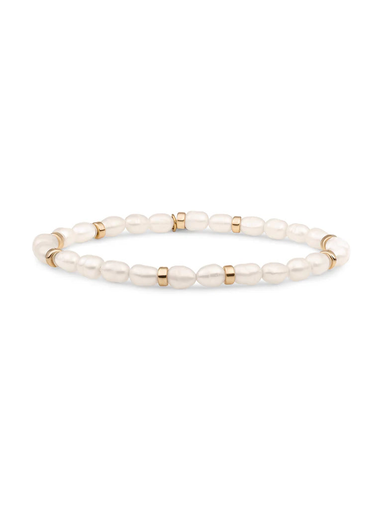 Sparkling Jewels Armband Parel SBG-PEARL-MIX-RDL Goudkleurig