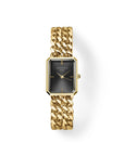 Rosefield horloge SBGSG-O77 Octagon XS Double Chain Studio Edition Black Gold - PansiteNederland.nl