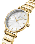 Rosefield horloge SEWGSG-SE02 Small Edit White MOP Half-Moon Steel Gold - PansiteNederland.nl