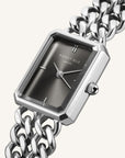 Rosefield horloge SGSSS-O78 Octagon XS Double Chain Studio Edition Grey Silver - PansiteNederland.nl