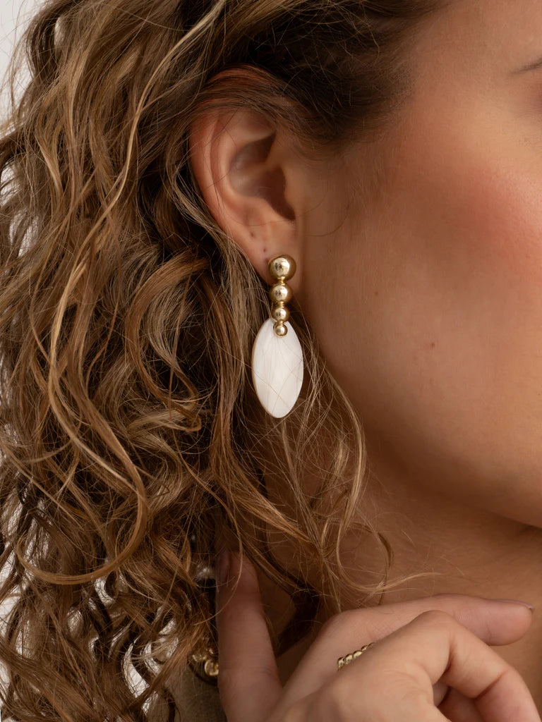 Sparkling Jewels Oorknoppen Parelmoer EAPEARL-FCLF-S oorstenen