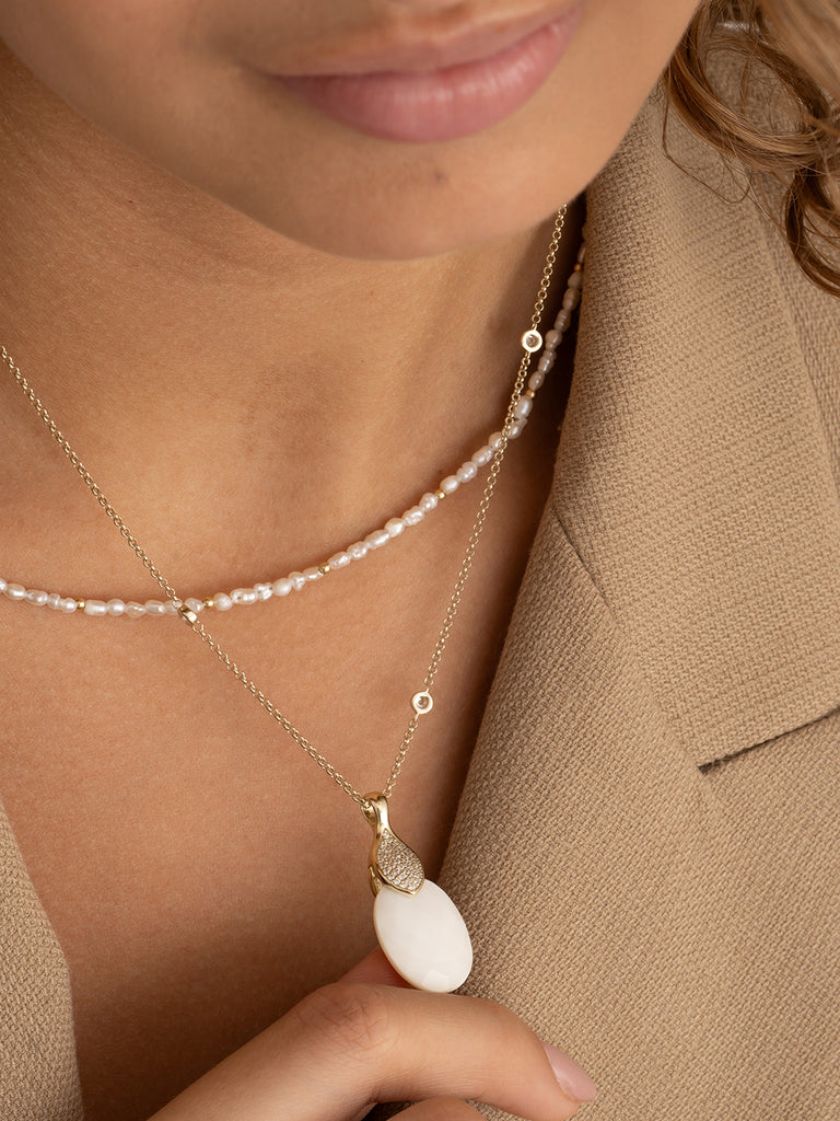 Sparkling Jewels Hanger Parelmoer PENPEARL-MO