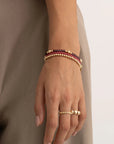 Sparkling Jewels Armband Gold plated Saturn Medium - 4mm SB-G-4MM-ADD - PansiteNederland.nl