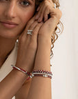 Sparkling Jewels Armband Silver Saturn Medium - 4mm SB-S-4MM-ADD - PansiteNederland.nl