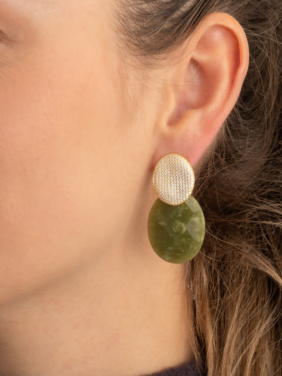 Sparkling Jewels Oorbellen Fuse zirkonia EAG43 Goudkleurig
