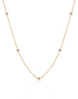 Sparkling Jewels - Ketting: White CZ beads anchor chain - Gold 42cm + 2cm SN-CBG-CZ01, exclusief en kwalitatief hoogwaardig. Ontdek nu!