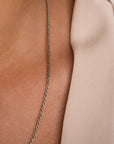 Sparkling Jewels Rope Ketting | - Zilver SN-RPS, exclusief en kwalitatief hoogwaardig. Ontdek nu!