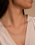 Sparkling Jewels Rope Ketting | - Zilver SN-RPS, exclusief en kwalitatief hoogwaardig. Ontdek nu!