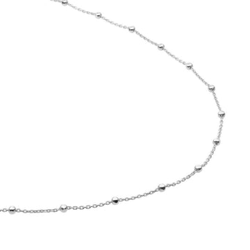 Sparkling Jewels - Ketting: Faceted Ball Chain rhodium plated - Silver - SN-SBS, exclusief en kwalitatief hoogwaardig. Ontdek nu!