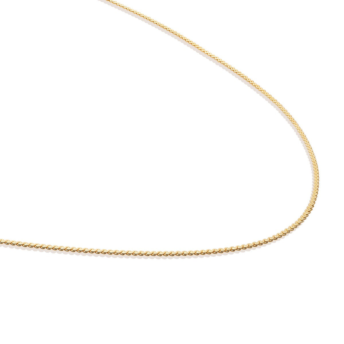 Sparkling Jewels Ketting Serpentine Chain SN-SPG-045 Goudkleurig