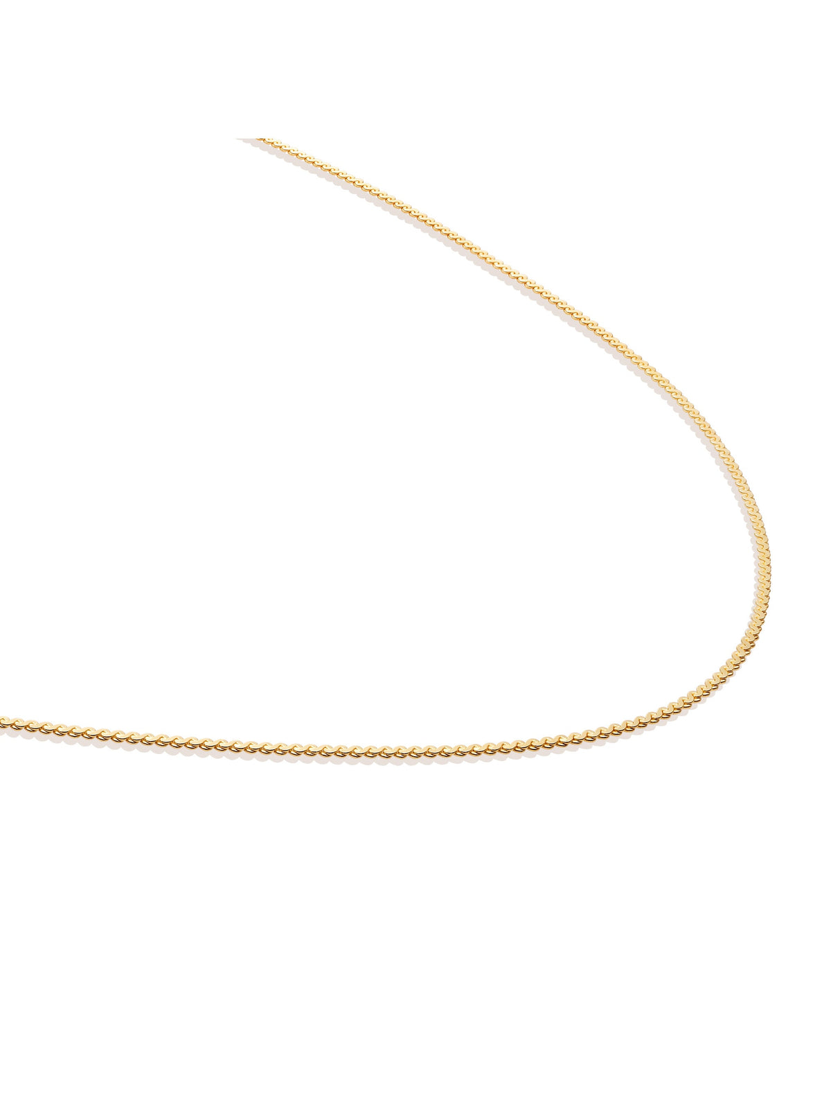 Sparkling Jewels Ketting Serpentine Chain SN-SPG-050 Goudkleurig