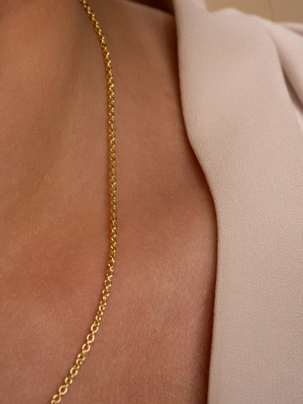 Sparkling Jewels Ketting Anchor chain SNGM042 Goudkleurig