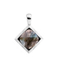 Sparkling Jewels hanger Labradorite Cushion Cut Amulet - Silver SP32-G18 - PansiteNederland.nl