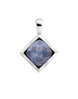 Sparkling Jewels hanger Blue Aventurine Cushion Cut Amulet - Silver SP32-G37 - PansiteNederland.nl