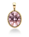 Sparkling Jewels hanger Aubergine Quartz Twist Amulet - Gold SPG21-G59 - PansiteNederland.nl