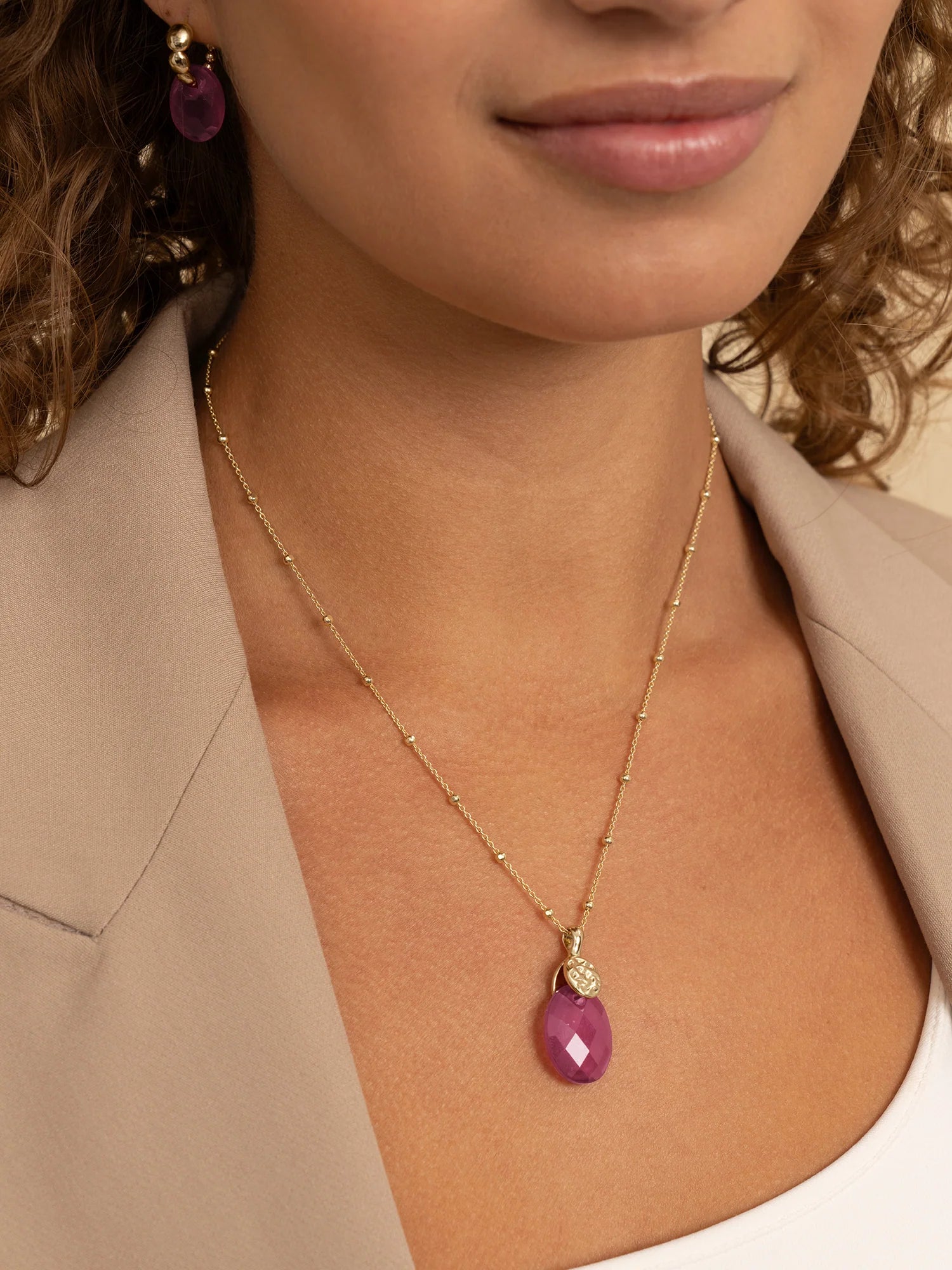 Sparkling Jewels Edelsteen Hanger Flow - Candy Jade SPG41-G69