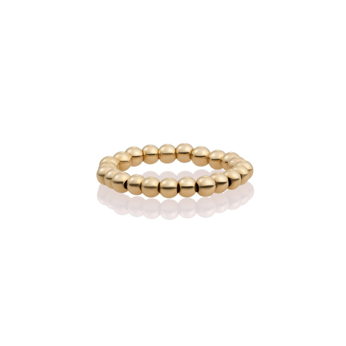 Sparkling Jewels Ring 3mm beads SRI-G-3MM Goudkleurig