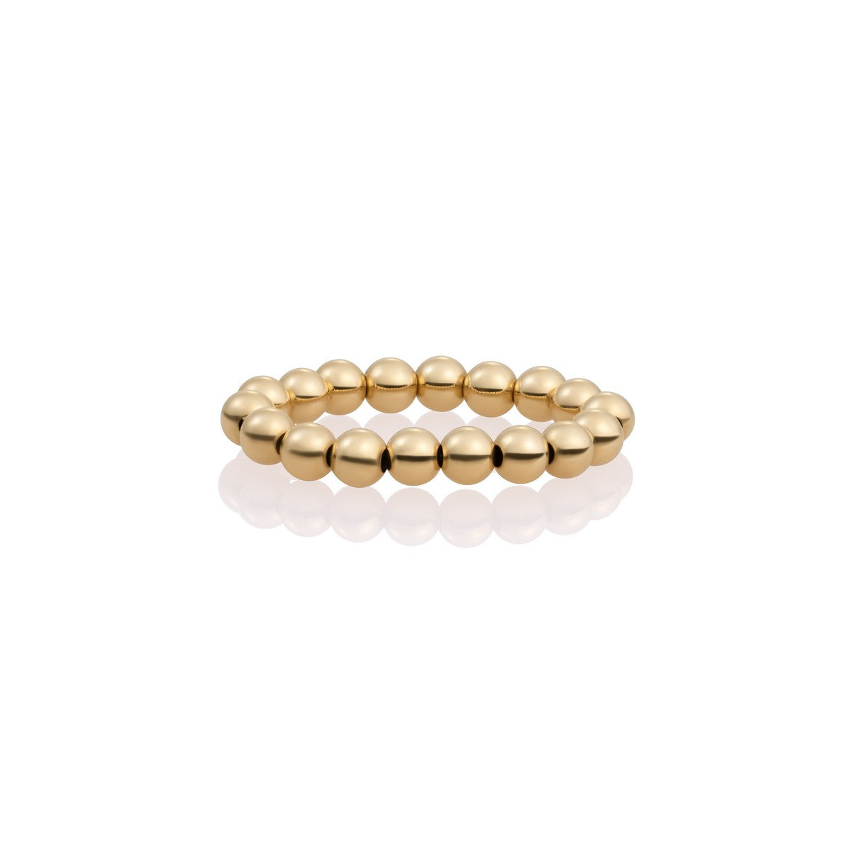 Sparkling Jewels Ring 4mm beads SRI-G-4MM Goudkleurig
