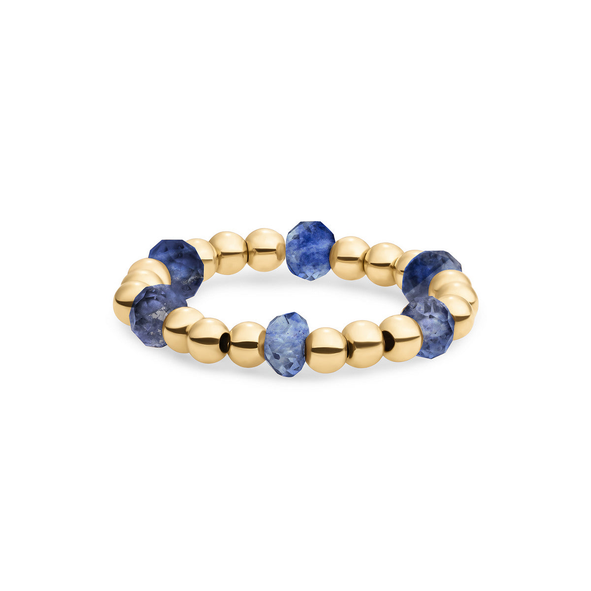 Sparkling Jewels Ring Sodaliet SRI-G-RDL-G20 Zilverkleurig