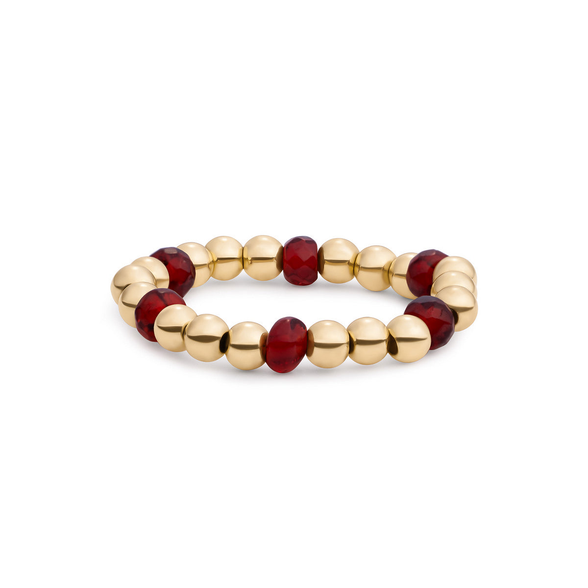 Sparkling Jewels Ring Rubinkwarts SRI-G-RDL-G50 Goudkleurig
