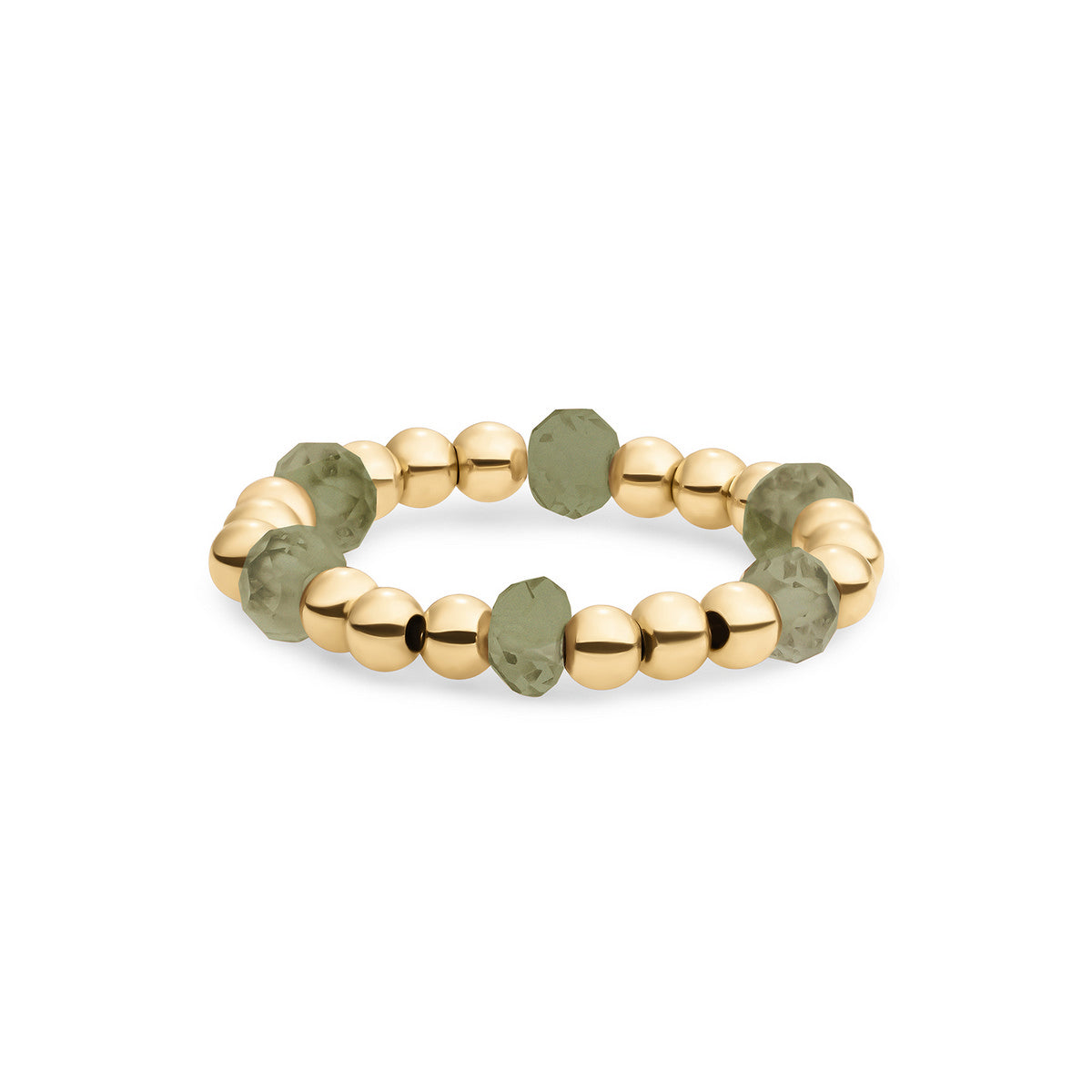 Sparkling Jewels Ring Jade SRI-G-RDL-G64 Goudkleurig